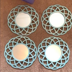 Set of four mirrors